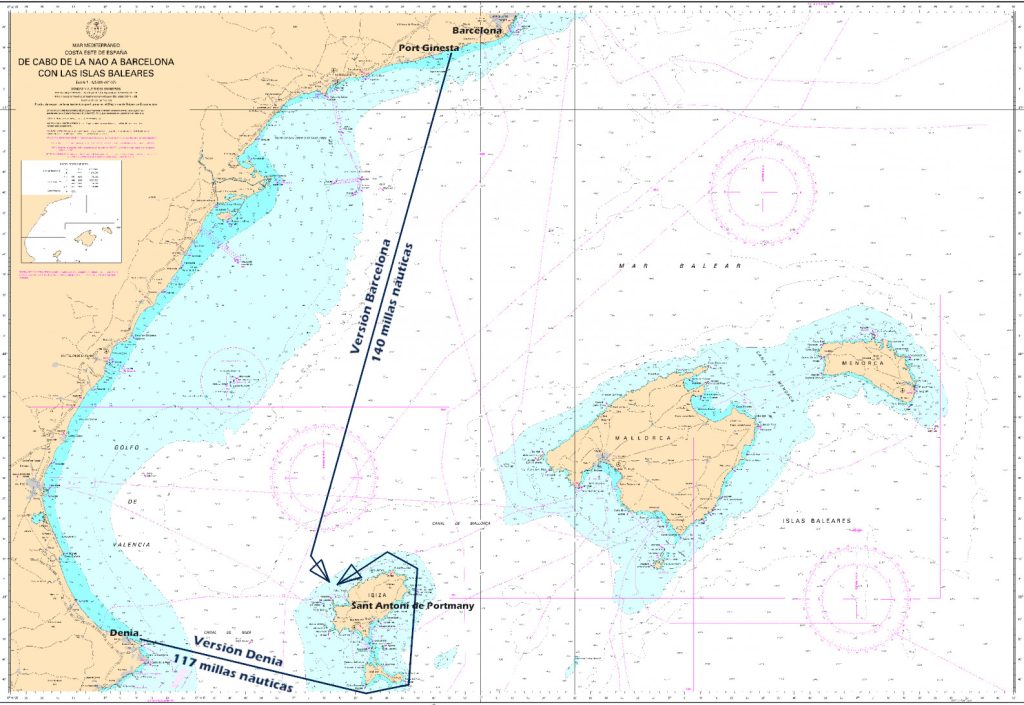 Recorrido de la Ruta de la Sal Ibiza desde Barcelona y Dénia